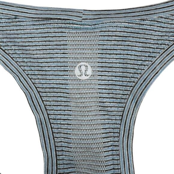 Lululemon Swiftly Tech Racerback 2.0 Race Length In Tetra Stripe Rhino Grey 8 - Picture 8 of 8